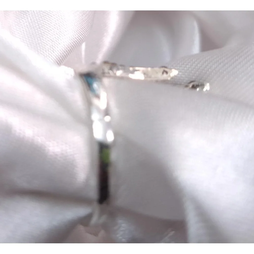 New Wrap Around Wings Rhinestones Ring Band Plus Size 9.5 Silvertone Angel Bird